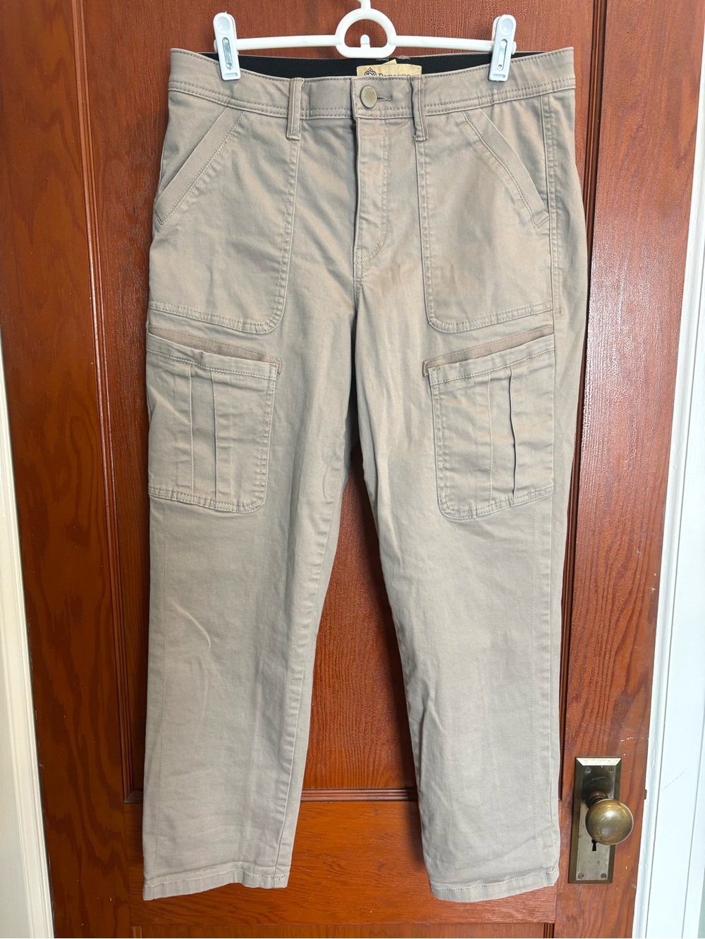 Democracy Women’s Casual Cargo Pants - Taupe